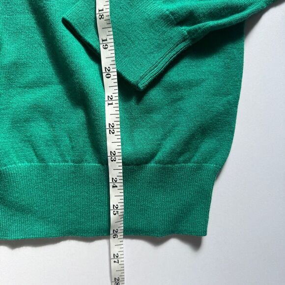 Banana Republic Green V-Neck Cashmere Blend Sweater Size Medium - Picture 5 of 7
